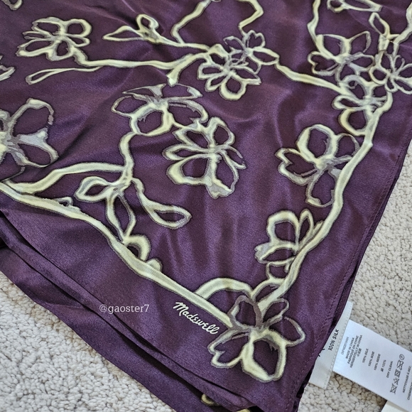 Madewell Medium Silk Bandana - Picture 4 of 8